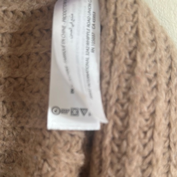 Chico's Tan Ribbed Knit Open Front Cardigan Sweater - Picture 7 of 7